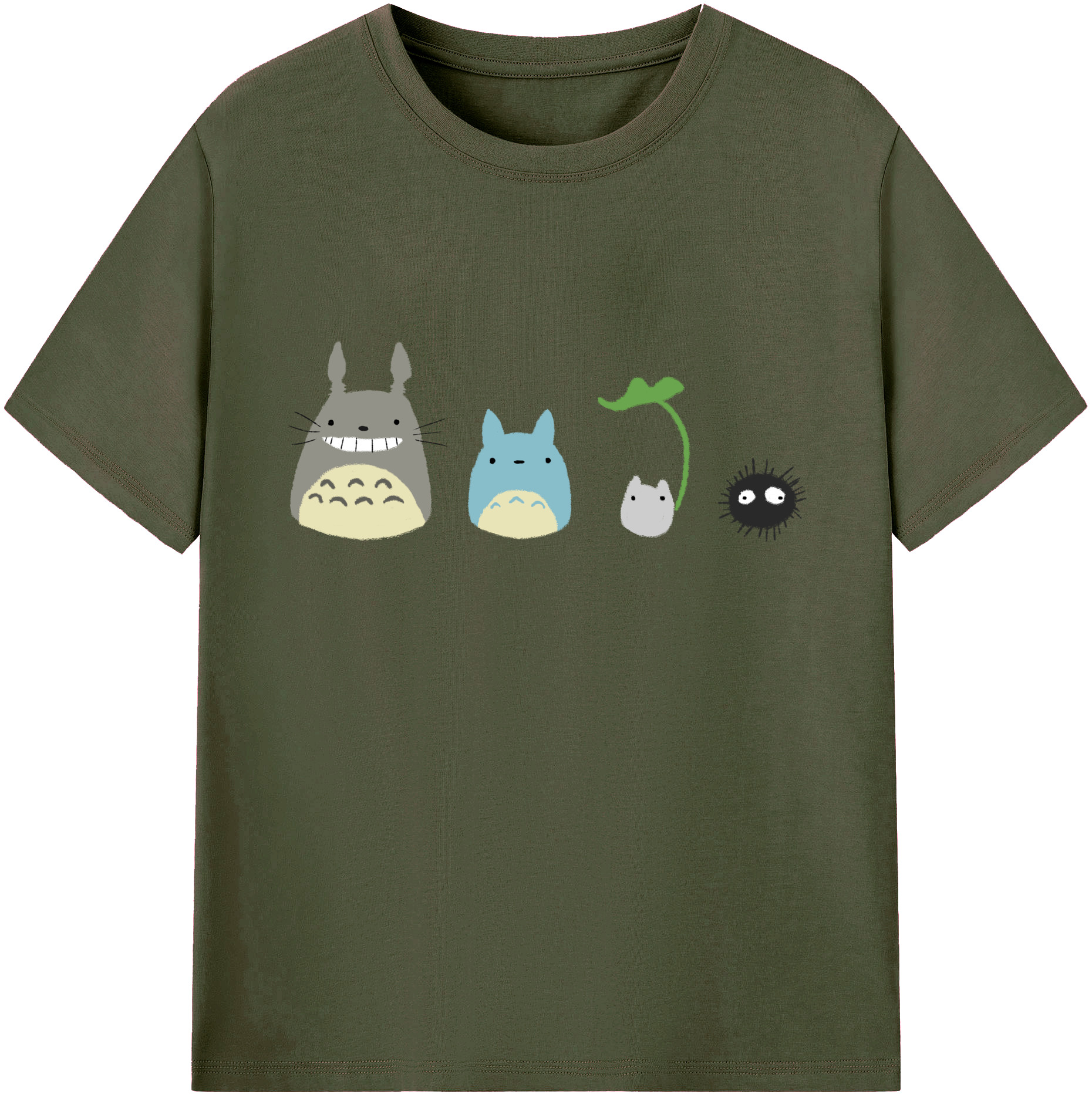 （画像用） となりのトトロ 草壁メイ 草壁サツキ My Neighbor Totoro Satsuki Kusakabe Mei Kusakabe 綿100％ メンズ半袖Tシャツ｜肌触りやわらか＆通気性